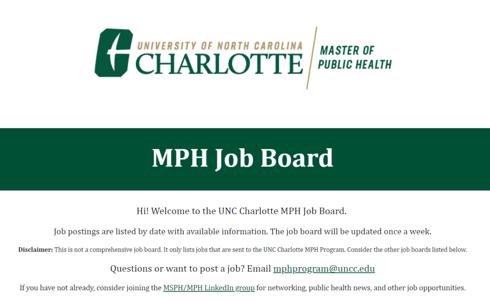 MPH Job Board